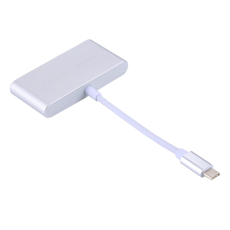 5 in 1 Micro SD + SD + USB 3.0 + USB 2.0 + Micro USB Port to USB-C / Type-C OTG COMBO Adapter Card Reader for Tablet, Smartphone, PC(Silver) - Cable & Adapters by PMC Jewellery | Online Shopping South Africa | PMC Jewellery | Buy Now Pay Later Mobicred