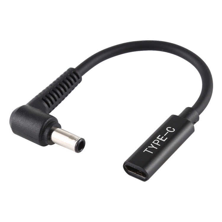 DP 5.0 x 1.0mm to Type-C Female Power Adapter Charger Cable(Black) - Universal Power Adapter by PMC TechLife | Online Shopping South Africa | PMC TechLife | Buy Now Pay Later Mobicred
