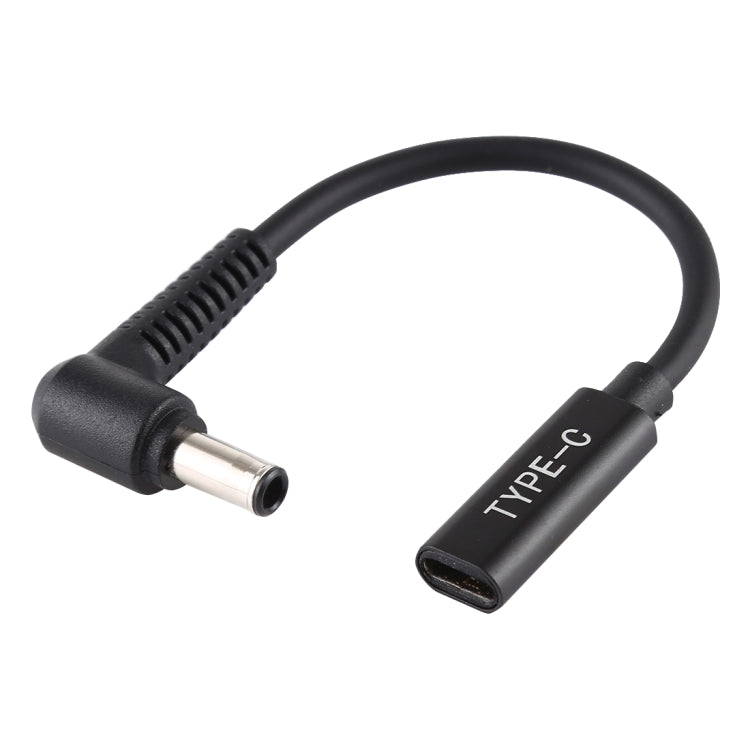 DP 5.0 x 1.0mm to Type-C Female Power Adapter Charger Cable(Black) - Universal Power Adapter by PMC TechLife | Online Shopping South Africa | PMC TechLife | Buy Now Pay Later Mobicred