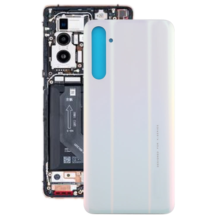 For OPPO K5 Battery Back Cover (White) - Back Cover by PMC TechLife | Online Shopping South Africa | PMC TechLife | Buy Now Pay Later Mobicred