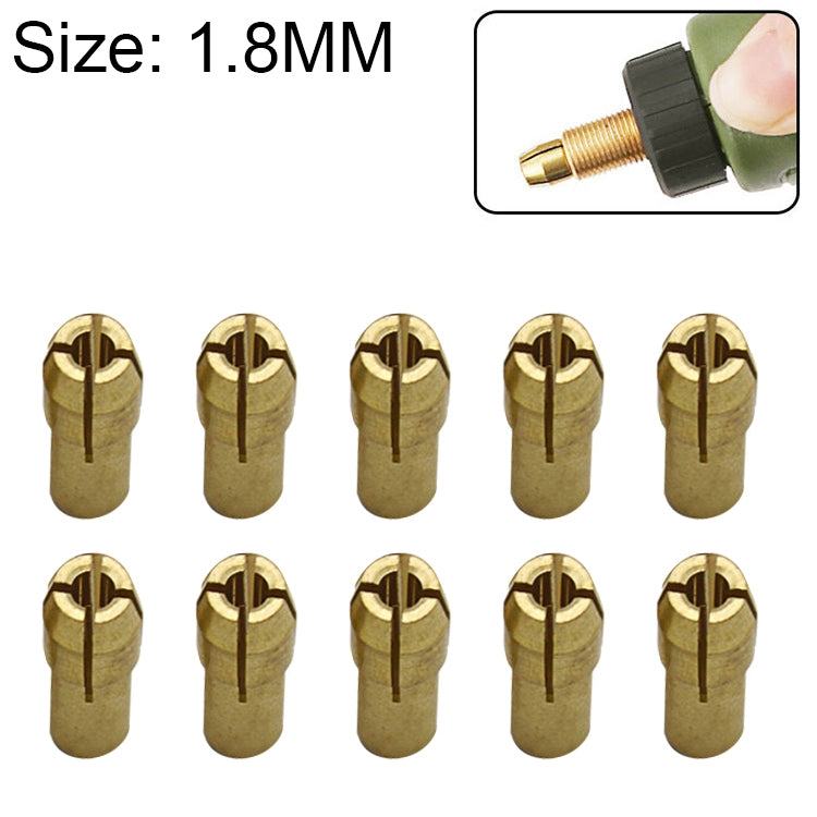 10 PCS Three-claw Copper Clamp Nut for Electric Mill Fittings���Bore diameter: 1.8mm - Hex Key & Spanner by PMC TechLife | Online Shopping South Africa | PMC TechLife | Buy Now Pay Later Mobicred