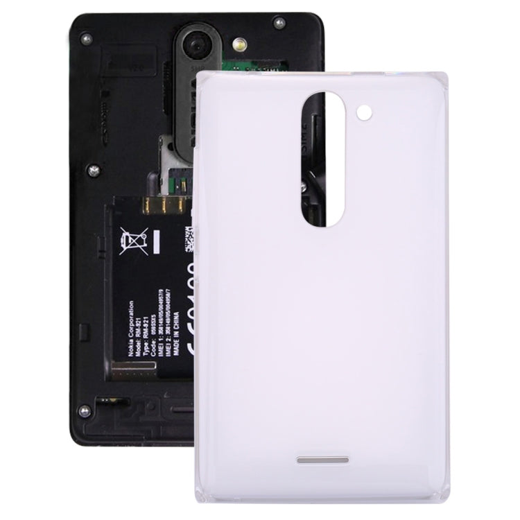 Dual SIM Battery Back Cover for Nokia Asha 502 (White) - Back Cover by PMc TechLife | Online Shopping South Africa | PMc TechLife | Buy Now Pay Later Mobicred