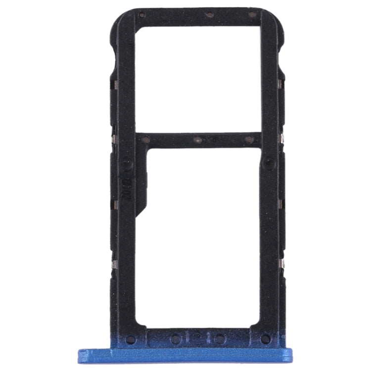 SIM Card Tray + SIM Card Tray / Micro SD Card for Huawei P20 Lite / Nova 3e (Blue) - Card Socket by PMc TechLife | Online Shopping South Africa | PMc TechLife | Buy Now Pay Later Mobicred
