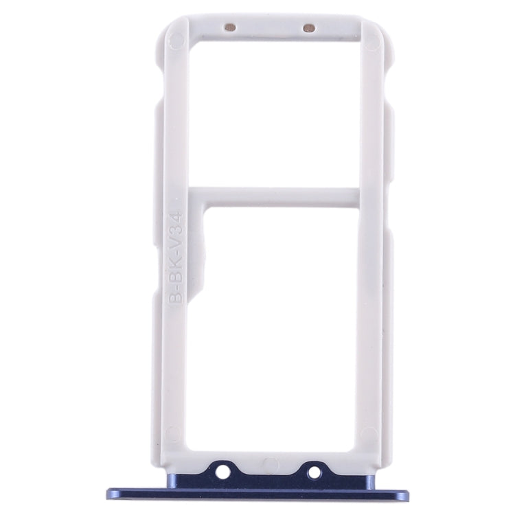 SIM Card Tray + SIM Card Tray / Micro SD Card for Huawei Honor View 10 / V10(Blue) - Card Socket by PMc TechLife | Online Shopping South Africa | PMc TechLife | Buy Now Pay Later Mobicred