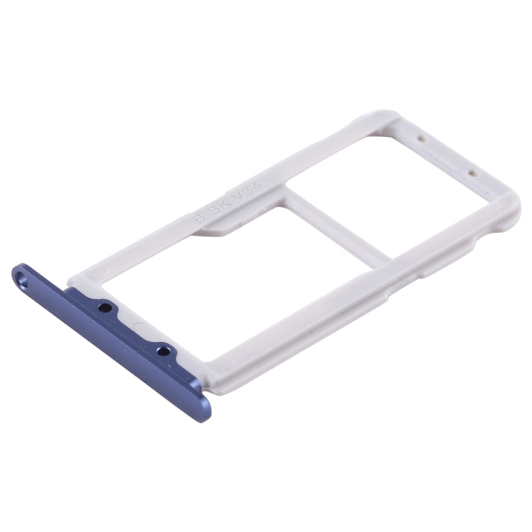 SIM Card Tray + SIM Card Tray / Micro SD Card for Huawei Honor View 10 / V10(Blue) - Card Socket by PMc TechLife | Online Shopping South Africa | PMc TechLife | Buy Now Pay Later Mobicred