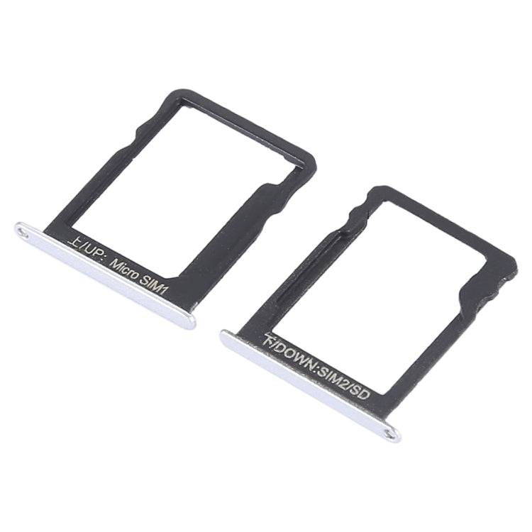 SIM Card Tray + SIM Card Tray / Micro SD Card for Huawei Enjoy 5s (Silver) - Card Socket by PMc TechLife | Online Shopping South Africa | PMc TechLife | Buy Now Pay Later Mobicred