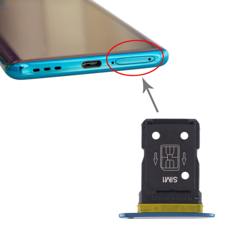 For OPPO Find X2 SIM Card Tray (Blue) - Others by PMc TechLife | Online Shopping South Africa | PMc TechLife | Buy Now Pay Later Mobicred