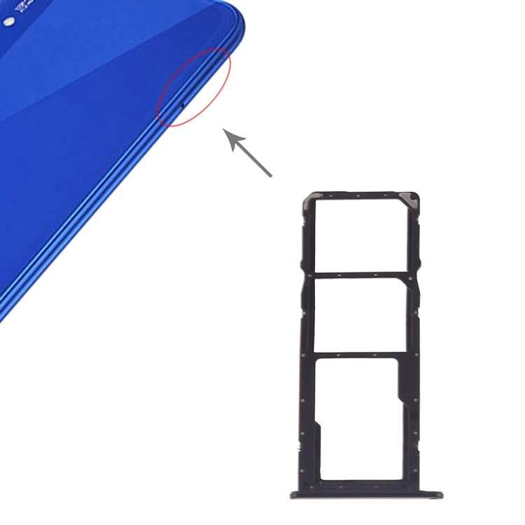 SIM Card Tray + SIM Card Tray + Micro SD Card for Huawei Honor Play 8A (Black) - free shipping - PMc TechLife - Order now!