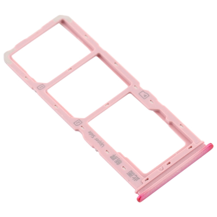 For vivo Y3 SIM Card Tray + SIM Card Tray + Micro SD Card Tray (Red) - Card Socket by PMc TechLife | Online Shopping South Africa | PMc TechLife | Buy Now Pay Later Mobicred