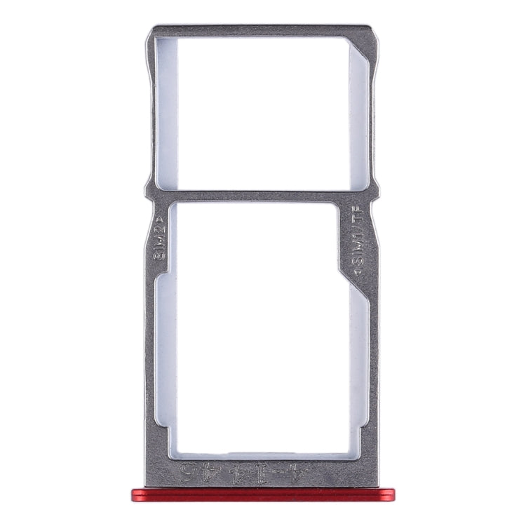 For Meizu 15 SIM Card Tray + SIM Card Tray / Micro SD Card Tray (Red) - Card Socket by PMC TechLife | Online Shopping South Africa | PMC TechLife | Buy Now Pay Later Mobicred