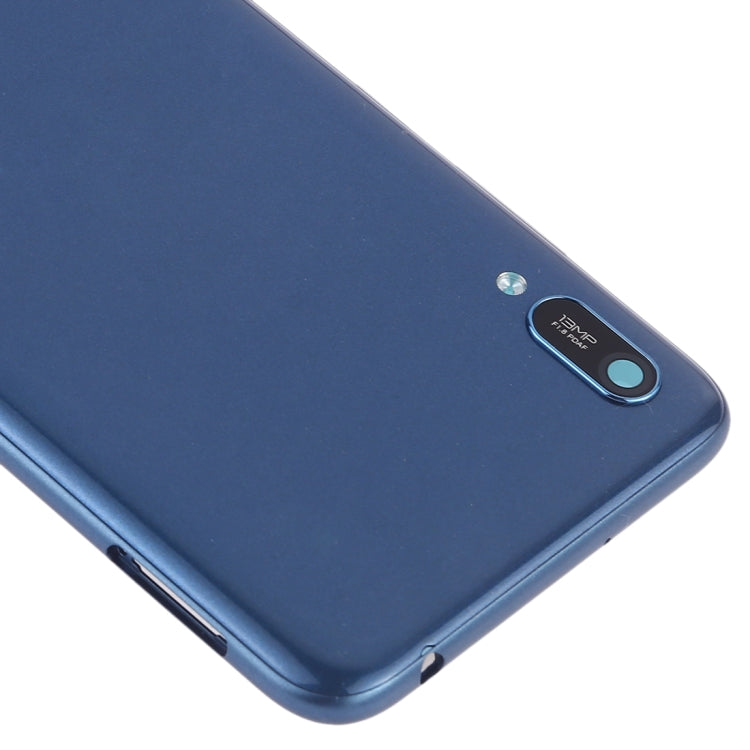 Battery Back Cover with Camera Lens & Side Keys for Huawei Y6 (2019)(Blue) - Back Cover by PMC TechLife | Online Shopping South Africa | PMC TechLife | Buy Now Pay Later Mobicred