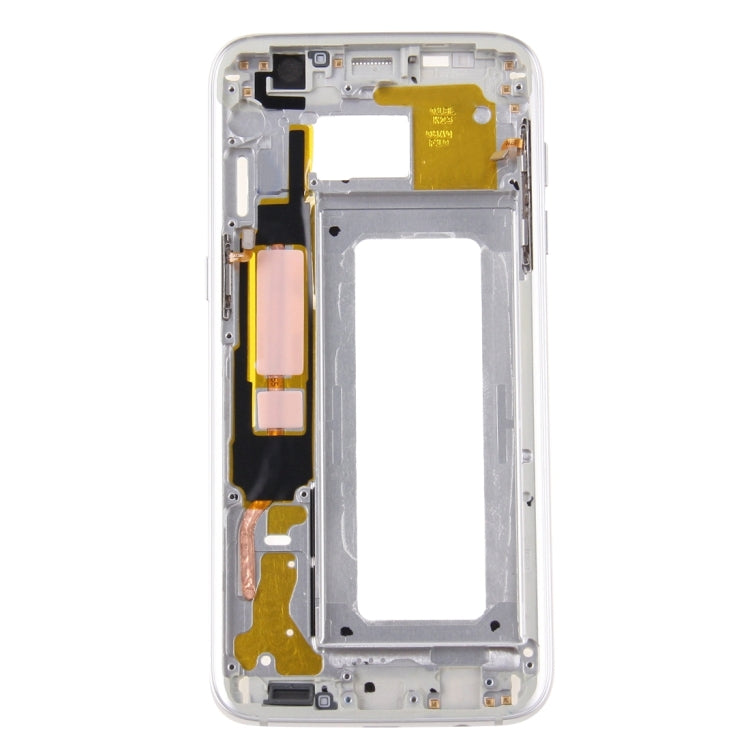 For Galaxy S7 Edge / G935 Front Housing LCD Frame Bezel Plate (Silver) - free shipping - PMc TechLife - Order now!