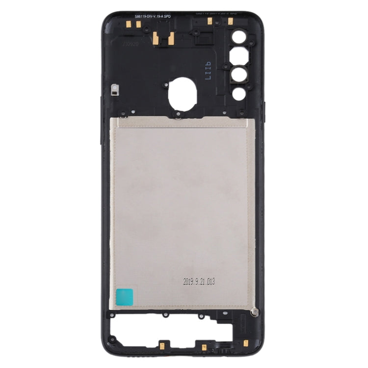 For Samsung Galaxy A20s  Middle Frame Bezel Plate (Black) - Frame Bezel Plate by PMC Jewellery | Online Shopping South Africa | PMC Jewellery | Buy Now Pay Later Mobicred