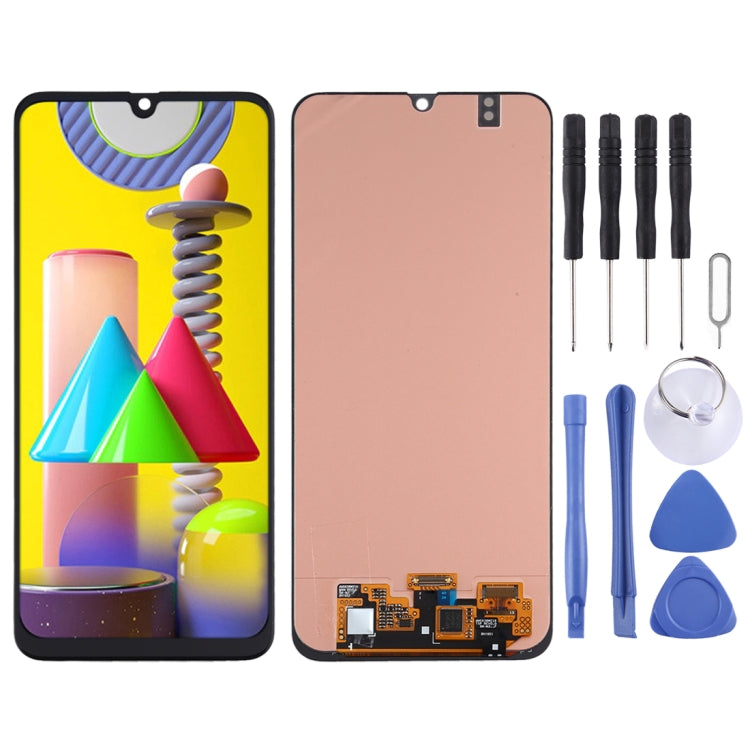 Super AMOLED LCD Screen for Samsung Galaxy M31 / Galaxy M31 Prime with Digitizer Full Assembly(Black) - free shipping - PMc TechLife - Order now!