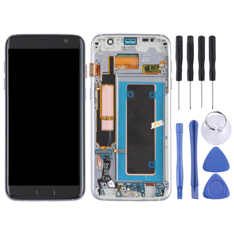 Original Super AMOLED Material LCD Screen and Digitizer Full Assembly(with Frame / Charging Port Flex Cable / Power Button Flex Cable / Volume Button Flex Cable) for Galaxy S7 Edge / G935F / G935FD(Black) - free shipping - PMc TechLife - Order now!