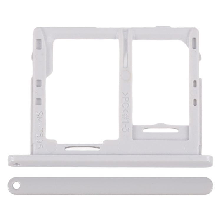 For Galaxy Tab A 10.5 inch T595 4G SIM Card Tray + Micro SD Card Tray (White) - free shipping - PMc TechLife - Order now!