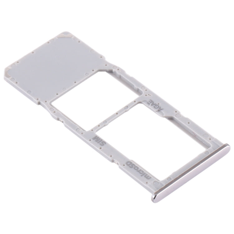For Samsung Galaxy A71 / A715 SIM Card Tray + Micro SD Card Tray (Silver) - Card Socket by PMC Jewellery | Online Shopping South Africa | PMC Jewellery | Buy Now Pay Later Mobicred