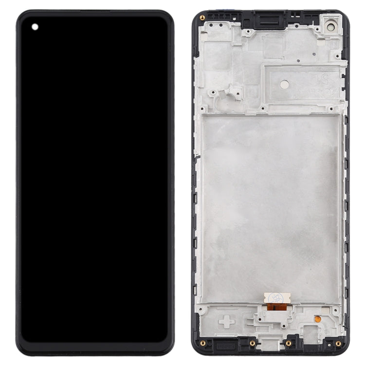 OEM LCD Screen for Samsung Galaxy A21s / SM-A217 Digitizer Full Assembly with Frame (Black) - free shipping - PMc TechLife - Order now!