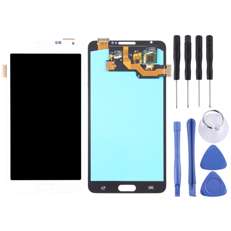 OLED LCD Screen for Galaxy Note 3, N9000 (3G), N9005 (3G/LTE) with Digitizer Full Assembly (White) - free shipping - PMc TechLife - Order now!