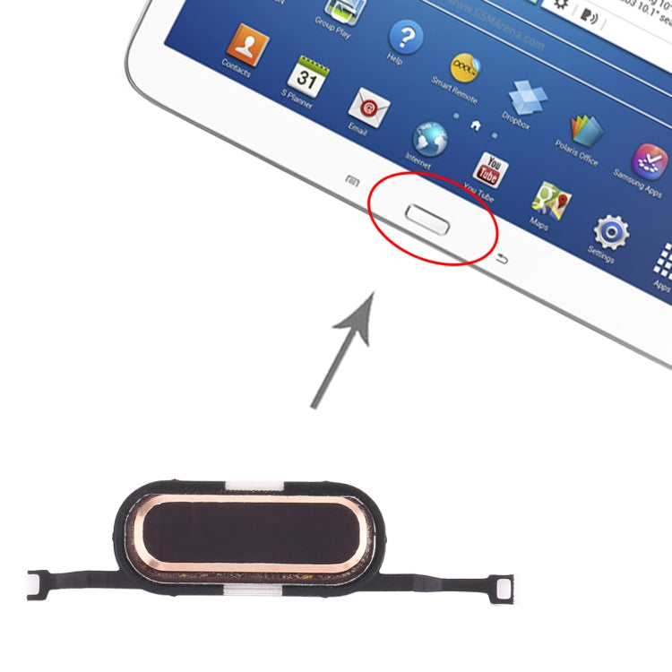 Home Key for Samsung Galaxy Tab 3 10.1 SM-P5200/P5210(Gold) - free shipping - PMc TechLife - Order now!
