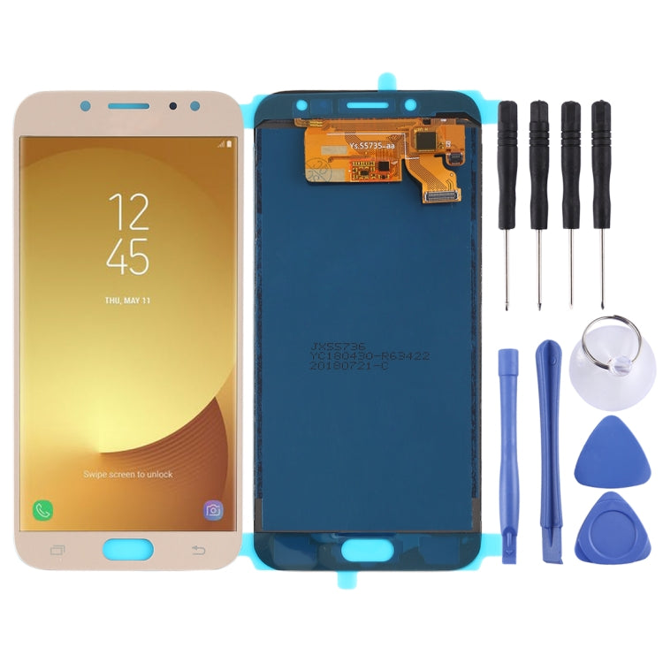 TFT LCD Screen for Galaxy J7 (2017), J730F/DS, J730FM/DS With Digitizer Full Assembly (Gold) - free shipping - PMc TechLife - Order now!