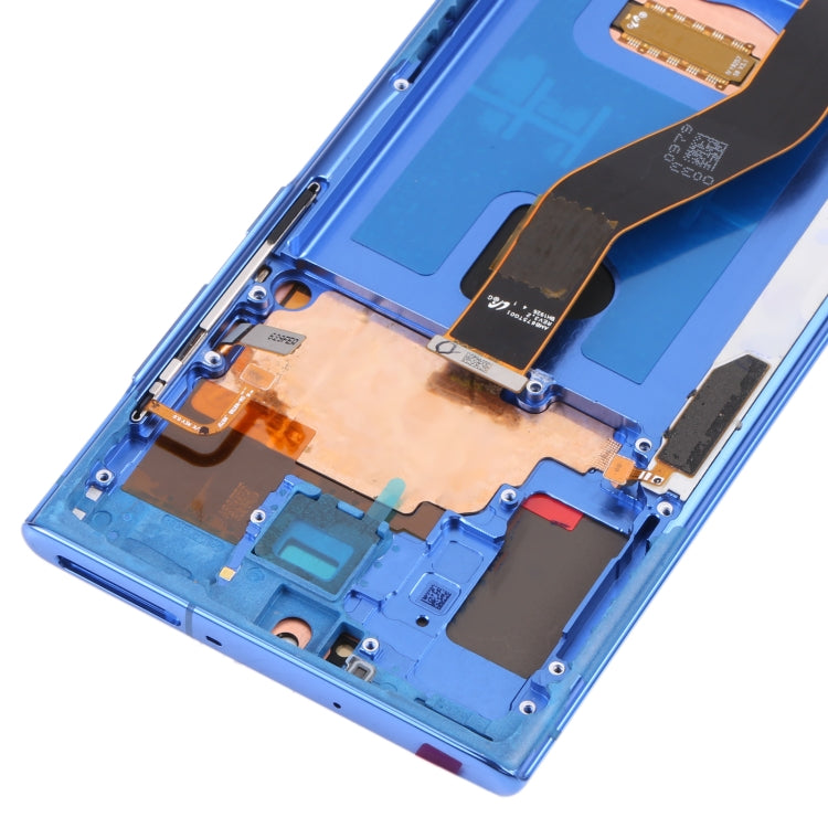 Original LCD Screen for Samsung Galaxy Note10+ 4G/Note10+ 5G SM-N976/N975 Digitizer Full Assembly With Frame (Dark Blue) - free shipping - PMc TechLife - Order now!