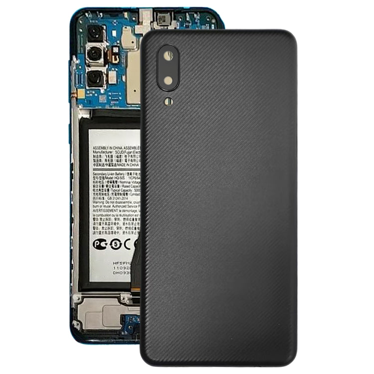 For Samsung Galaxy A02 Battery Back Cover with Camera Lens Cover (Black) - free shipping - PMc TechLife - Order now!