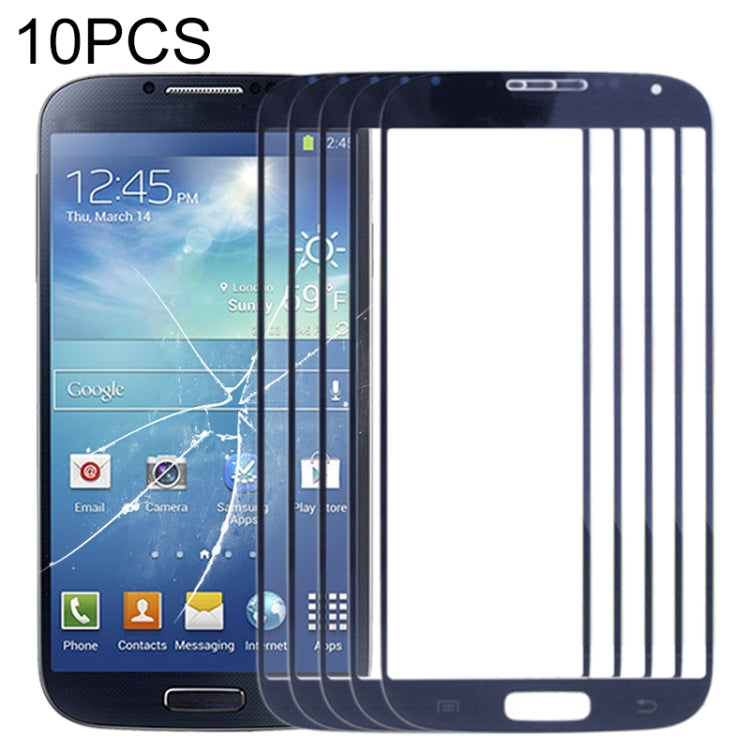 For Samsung Galaxy S IV / i9500 10pcs Front Screen Outer Glass Lens (Blue) - free shipping - PMc TechLife - Order now!