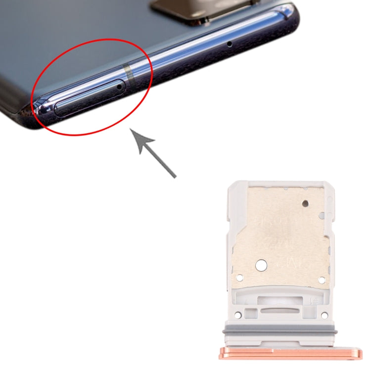For Samsung Galaxy S20 FE 5G SM-G781B SIM Card Tray + Micro SD Card Tray (Orange) - free shipping - PMc TechLife - Order now!