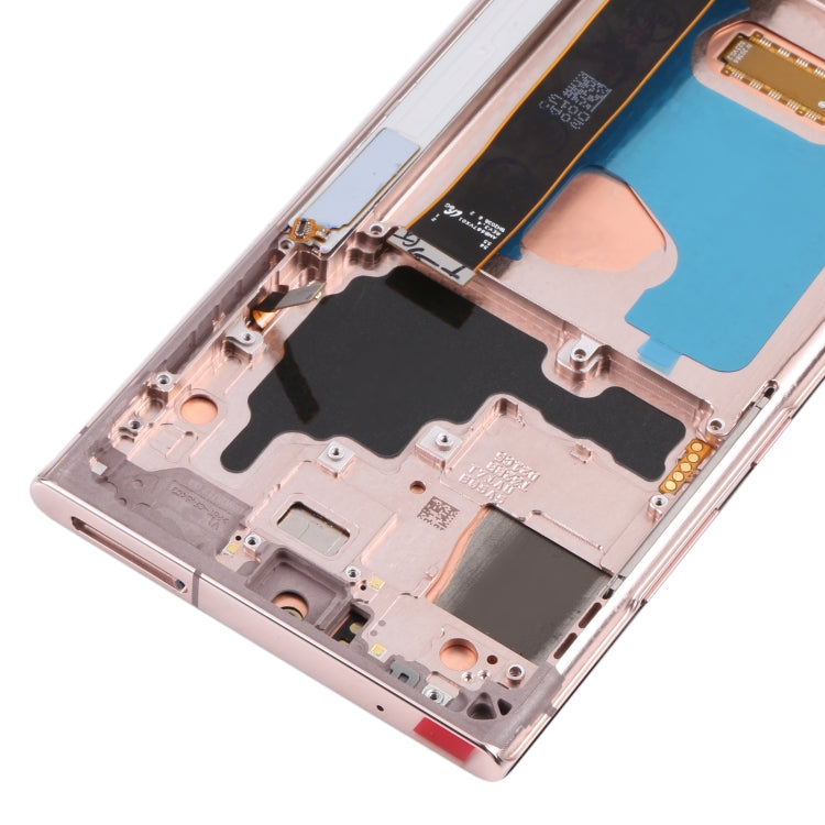 Original Super AMOLED LCD Screen for Samsung Galaxy Note20 Ultra SM-N986(5G Version) Digitizer Full Assembly With Frame (Gold) - free shipping - PMC TechLife - Order now!