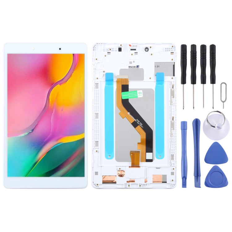 For Samsung Galaxy Tab A 8.0 2019 SM-T290 WiFi Edition Original LCD Screen Digitizer Full Assembly with Frame (White) - free shipping - PMc TechLife - Order now!