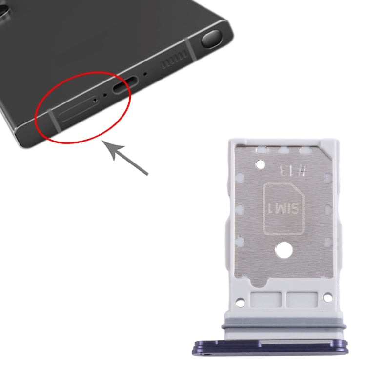 For Samsung Galaxy S24 / S24+ 5G Original  SIM + SIM Card Tray (Blue) - free shipping - PMc TechLife - Order now!
