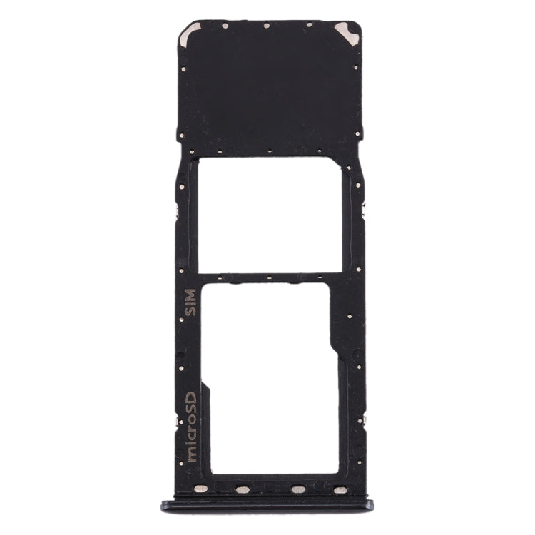 For Galaxy A20 A30 A50 SIM Card Tray + Micro SD Card Tray (Black) - Card Socket by PMC Jewellery | Online Shopping South Africa | PMC Jewellery | Buy Now Pay Later Mobicred