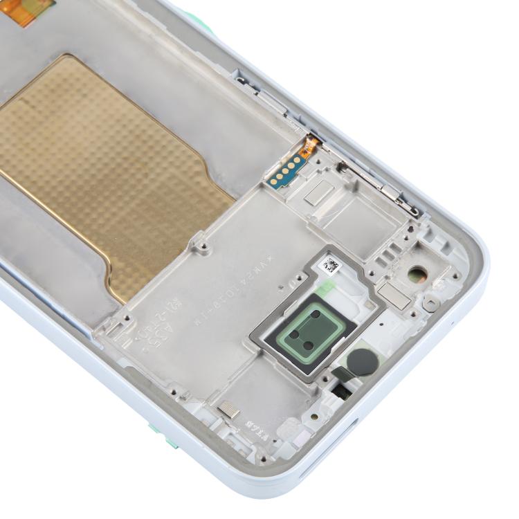 For Samsung Galaxy A35 SM-A356B Original LCD Screen Digitizer Full Assembly with Frame (Baby Blue) - free shipping - PMc TechLife - Order now!