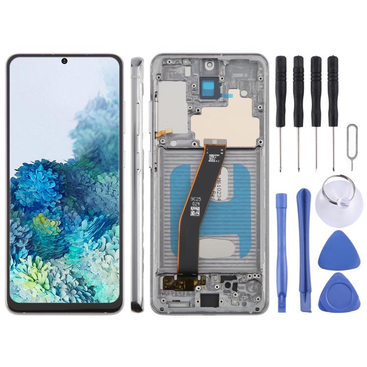 For Samsung Galaxy S20 4G SM-G980F 6.12 inch TFT LCD Screen Digitizer Full Assembly with Frame, Not Supporting Fingerprint Identification (Grey) - free shipping - PMC TechLife - Order now!