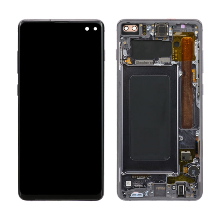 Original Super AMOLED LCD Screen for Samsung Galaxy S10+ Digitizer Full Assembly with Frame (Black) - free shipping - PMc TechLife - Order now!