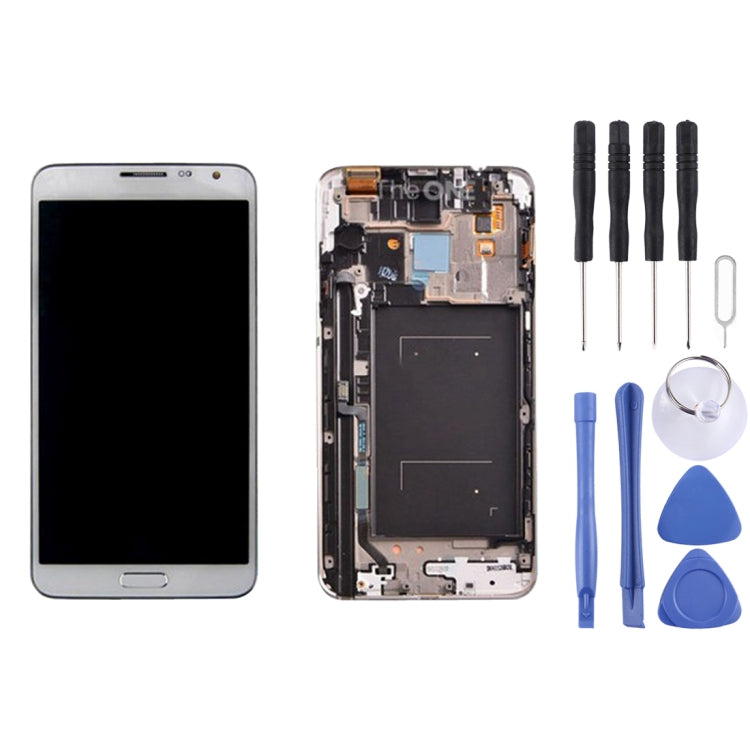 Original LCD Display + Touch Panel with Frame for Galaxy Note 3 Neo / N7505(White) - free shipping - PMc TechLife - Order now!
