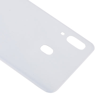 For Galaxy A30 SM-A305F/DS, A305FN/DS, A305G/DS, A305GN/DS Battery Back Cover (White) - Back Cover by PMC Jewellery | Online Shopping South Africa | PMC Jewellery | Buy Now Pay Later Mobicred