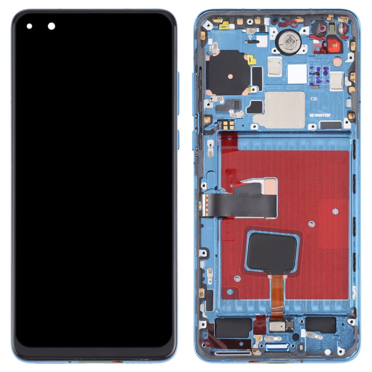 Original OLED LCD Screen for Huawei P40 Digitizer Full Assembly with Frame(Blue) - LCD Screen by PMC TechLife | Online Shopping South Africa | PMC TechLife | Buy Now Pay Later Mobicred