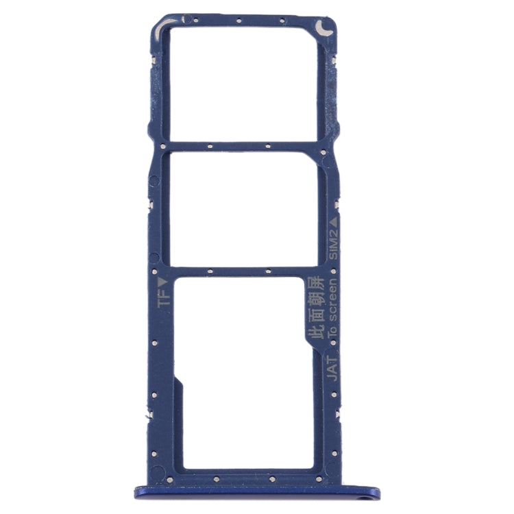 SIM Card Tray + SIM Card Tray + Micro SD Card Tray for Huawei Y6s (2019) (Blue) - Card Socket by PMc TechLife | Online Shopping South Africa | PMc TechLife | Buy Now Pay Later Mobicred