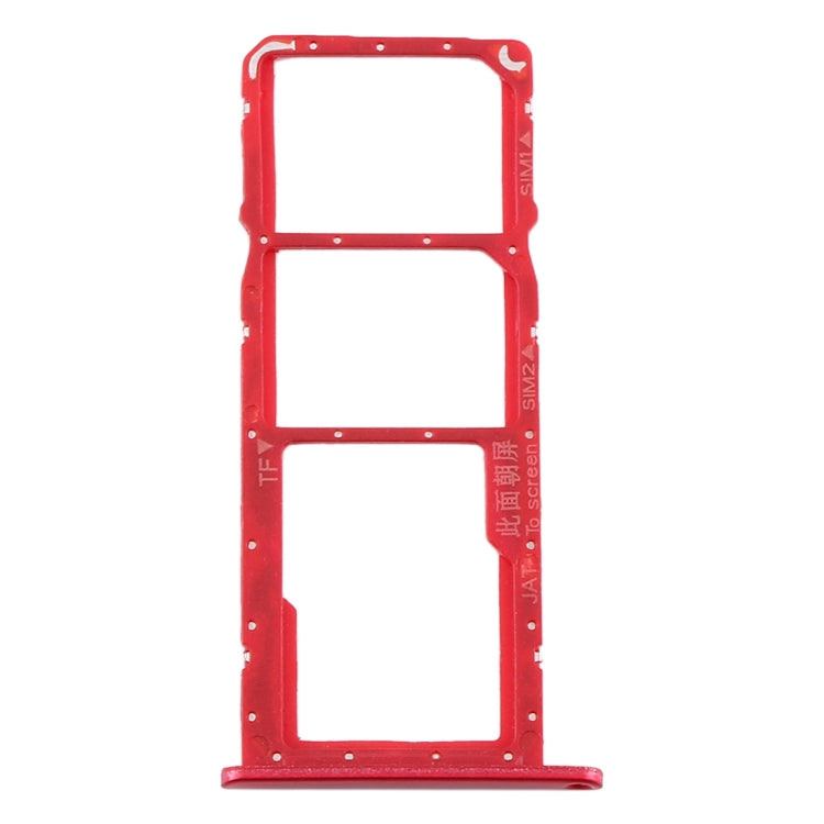 SIM Card Tray + SIM Card Tray + Micro SD Card Tray for Huawei Y6 (2019) (Red) - free shipping - PMc TechLife - Order now!