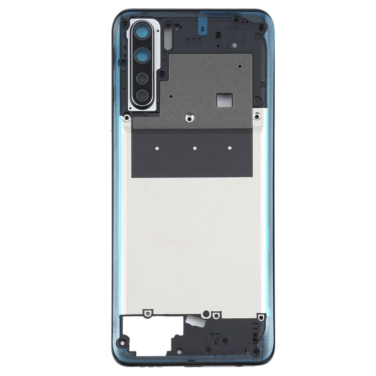 For OPPO A91/F15 PCPM00 CPH2001 CPH2021 Back Housing Frame (Black) - Frame Bezel Plate by PMC TechLife | Online Shopping South Africa | PMC TechLife | Buy Now Pay Later Mobicred