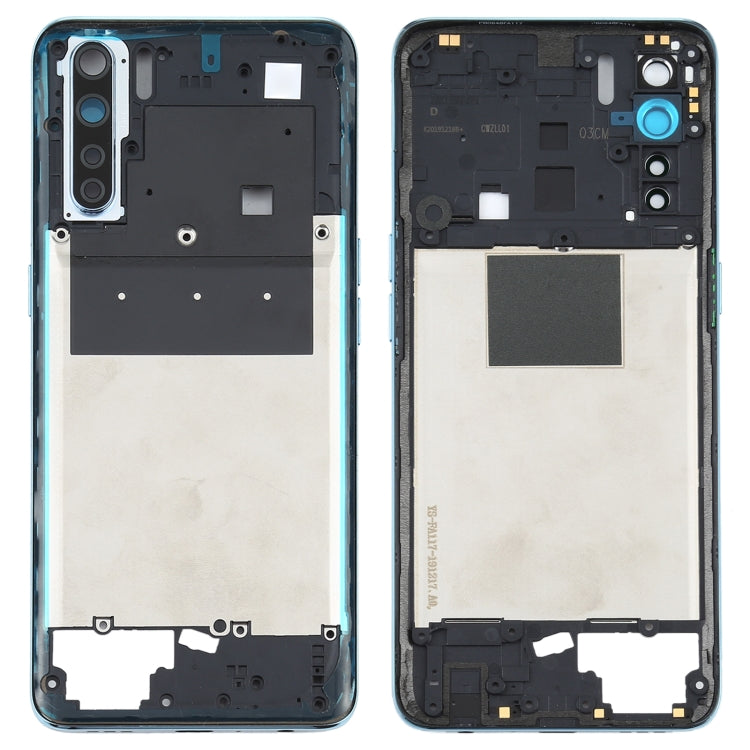 For OPPO A91/F15 PCPM00 CPH2001 CPH2021 Back Housing Frame (Baby Blue) - Frame Bezel Plate by PMC Jewellery | Online Shopping South Africa | PMC Jewellery | Buy Now Pay Later Mobicred
