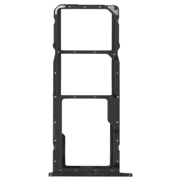 SIM Card Tray + SIM Card Tray + Micro SD Card Tray for Honor 8A 2020 (Black) - Card Socket by PMc TechLife | Online Shopping South Africa | PMc TechLife | Buy Now Pay Later Mobicred