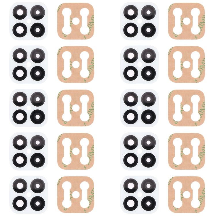 For Huawei Nova 8 SE  10pcs Back Camera Lens (White) - Camera by PMC TechLife | Online Shopping South Africa | PMC TechLife | Buy Now Pay Later Mobicred