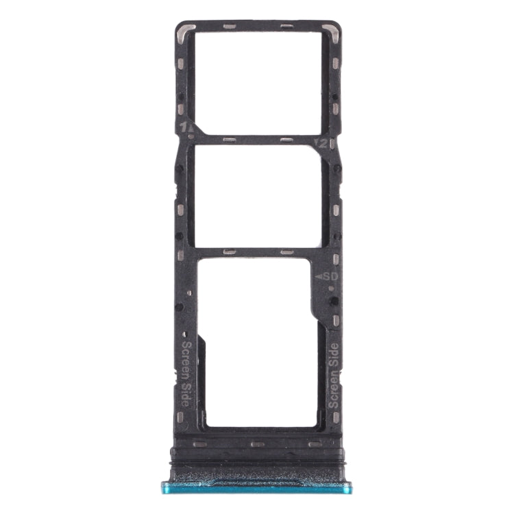 For infinix Smart 5 X657 X657C SIM Card Tray + SIM Card Tray + Micro SD Card Tray (Green) - Card Tray by PMc TechLife | Online Shopping South Africa | PMc TechLife | Buy Now Pay Later Mobicred