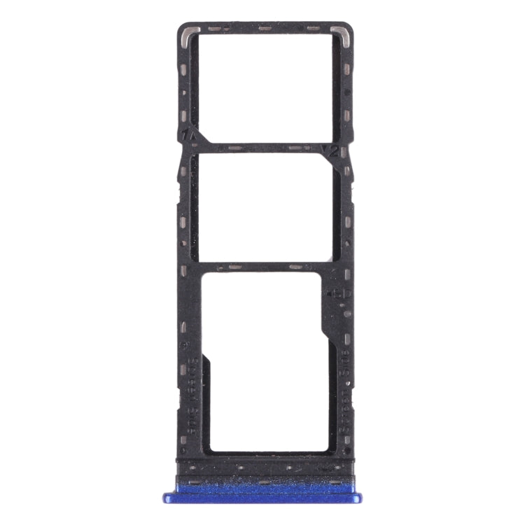 For Tecno Spark 5 Air KD6a SIM Card Tray + SIM Card Tray + Micro SD Card Tray (Blue) - Card Tray by PMC TechLife | Online Shopping South Africa | PMC TechLife