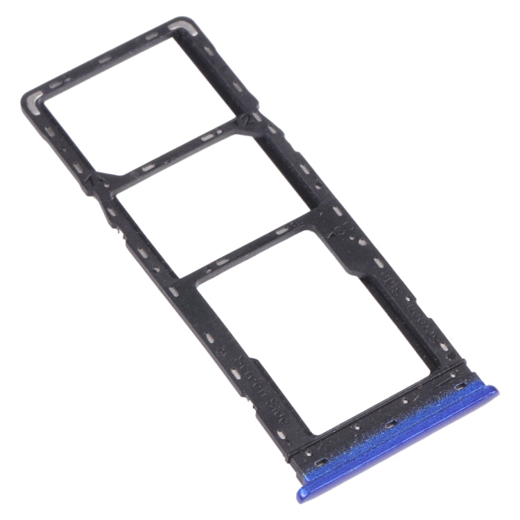 For Tecno Spark 5 Air KD6a SIM Card Tray + SIM Card Tray + Micro SD Card Tray (Blue) - Card Tray by PMC TechLife | Online Shopping South Africa | PMC TechLife
