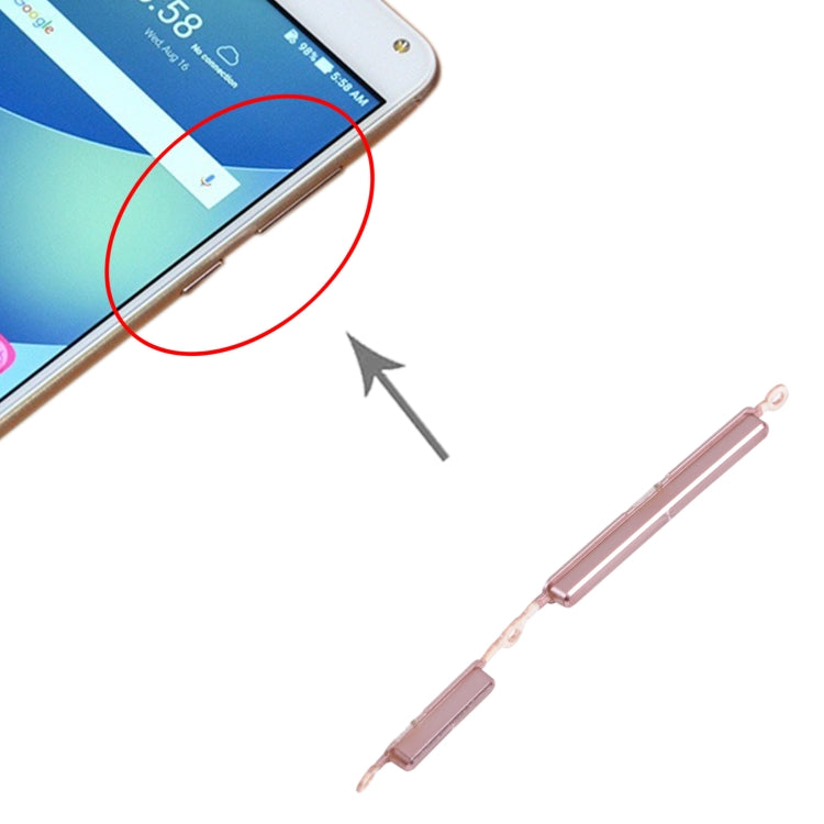 Power Button and Volume Control Button for Asus ZenFone 4 Max ZC520KL (Pink) - Others by PMc TechLife | Online Shopping South Africa | PMc TechLife | Buy Now Pay Later Mobicred