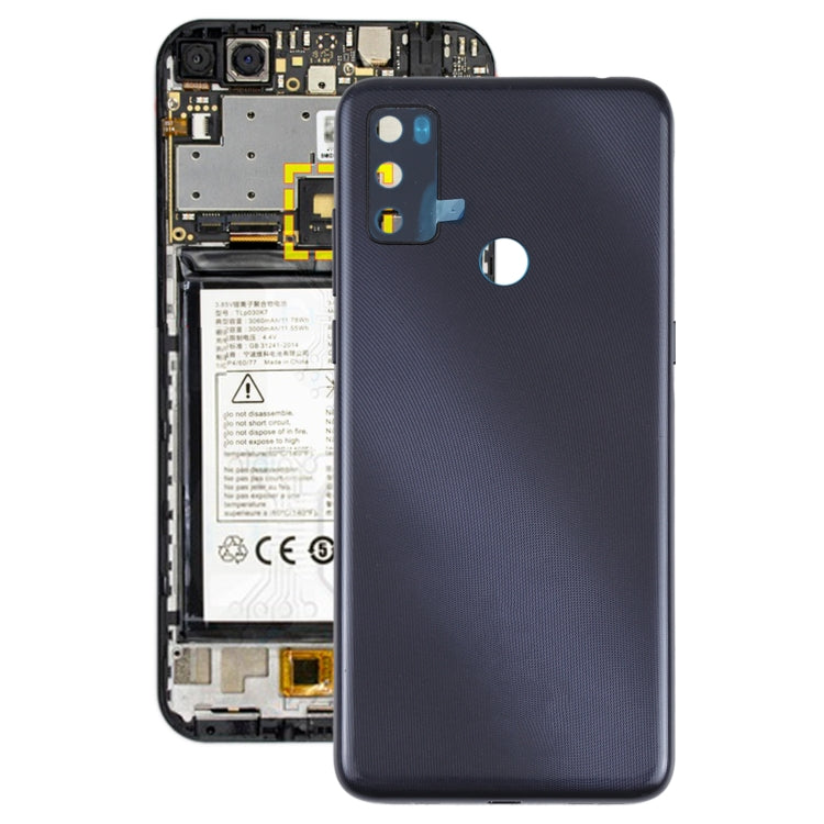 For Alcatel 1S (2021) 6025 Battery Back Cover  (Black) - Back Cover by PMC TechLife | Online Shopping South Africa | PMC TechLife | Buy Now Pay Later Mobicred